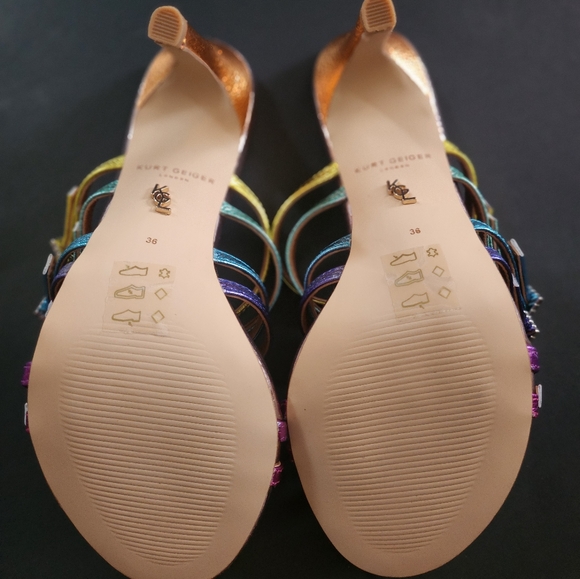 Kurt Geiger Multicolor Metallic Heels - Picture 6 of 8